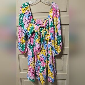 White Birch Crazy Leopard Print Curvy Romper NWT Size: 2X